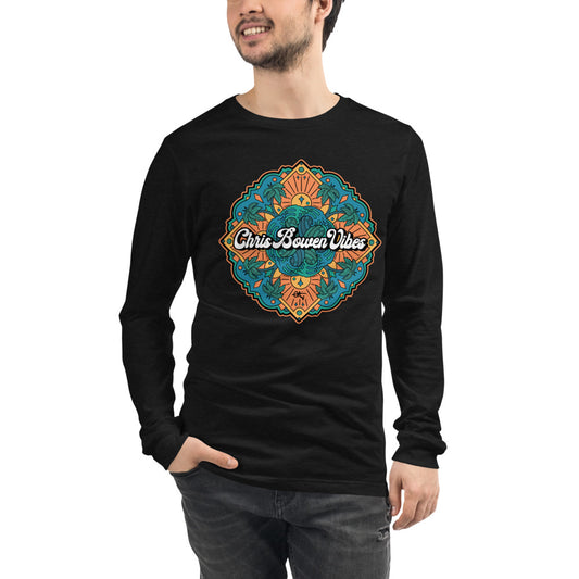 Waves Mandala - Unisex Long Sleeve Tee