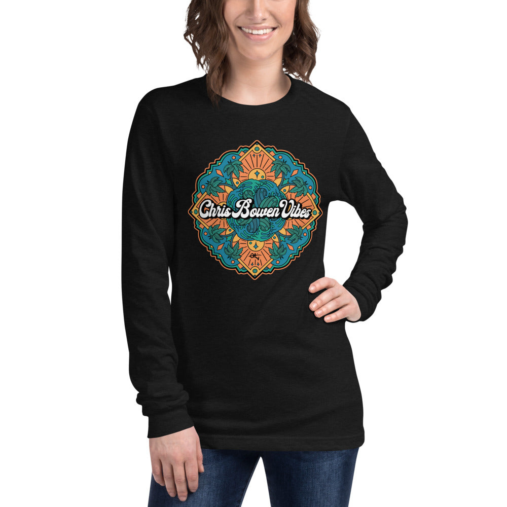 Waves Mandala - Unisex Long Sleeve Tee