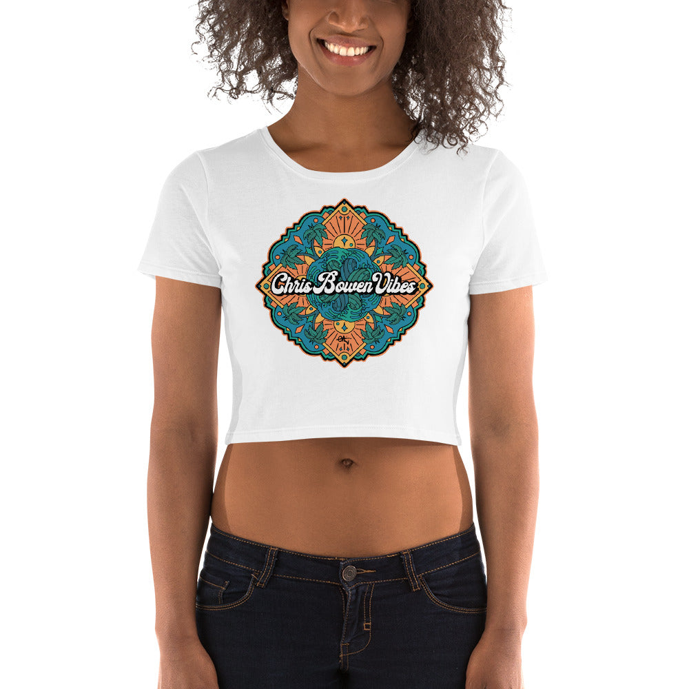 Waves Mandala - Women’s Crop Tee