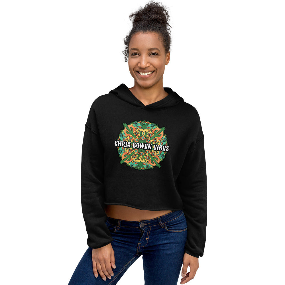 Desert Mandala- Crop Hoodie