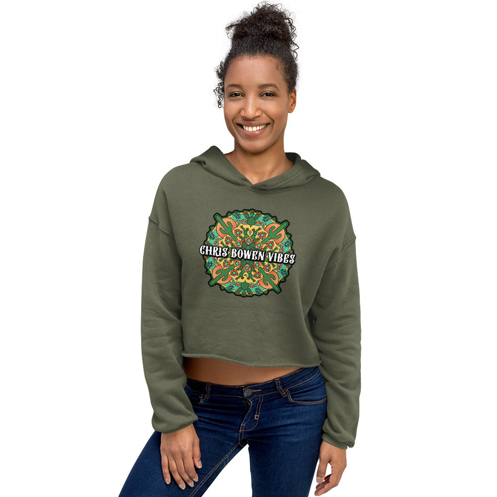 Desert Mandala- Crop Hoodie