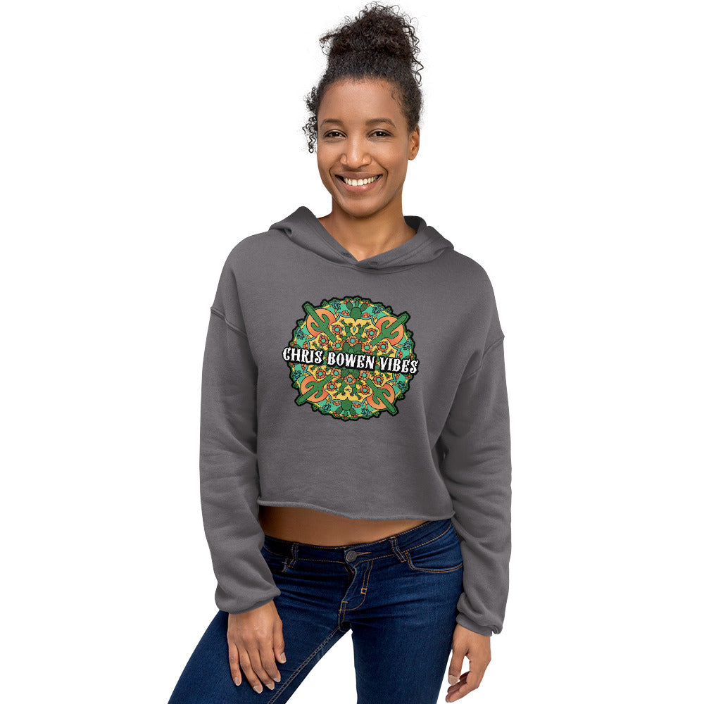 Desert Mandala- Crop Hoodie